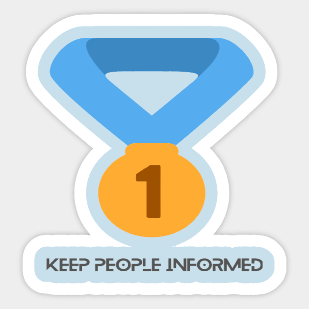 KPI - Keep people informed Sticker by Bharat Parv